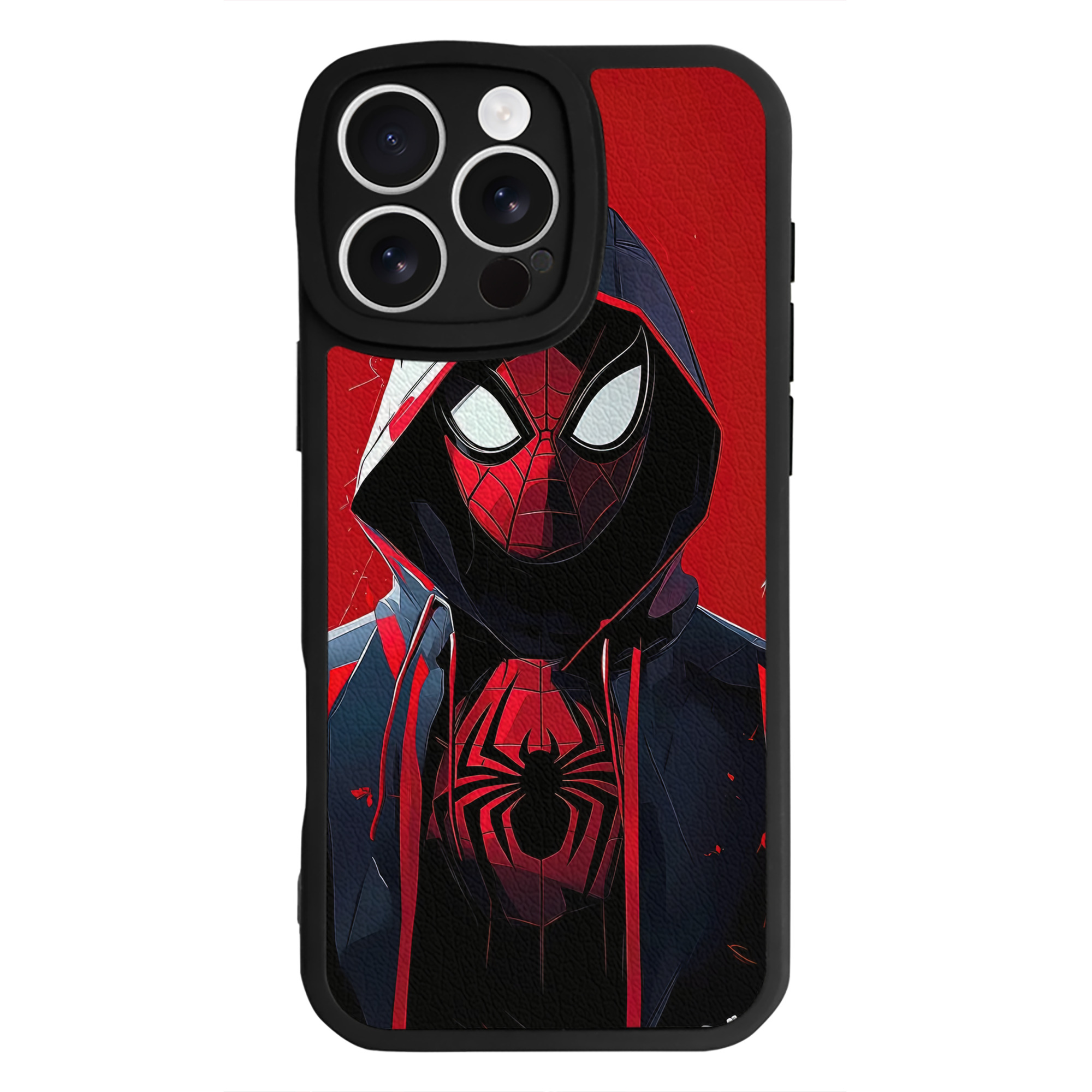 Spider Man スパイダーマン 【iPhone 16シリーズ対応】シリコンスマホケース（レザー調） 材質：シリコン
